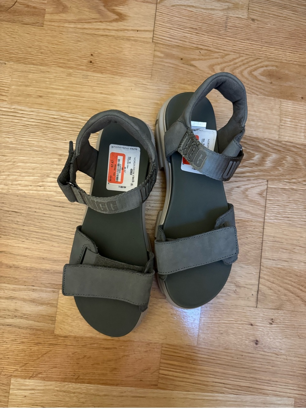 UGG Gray Strappy Sport Sandals